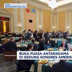 Video: Suasana Buka Puasa Antaragama di Gedung Kongres Amerika