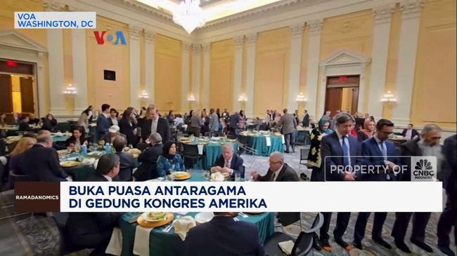 Video: Suasana Buka Puasa Antaragama di Gedung Kongres Amerika