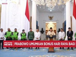 Video: Prabowo Umumkan Bonus Hari Raya Untuk Ojek Online
