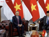 Prabowo Sambut Sekjen Partai Komunis Vietnam di Istana Jakarta
