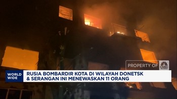 Video: Rusia Bombardir Kota di Wilayah Donetsk, 11 Orang Tewas