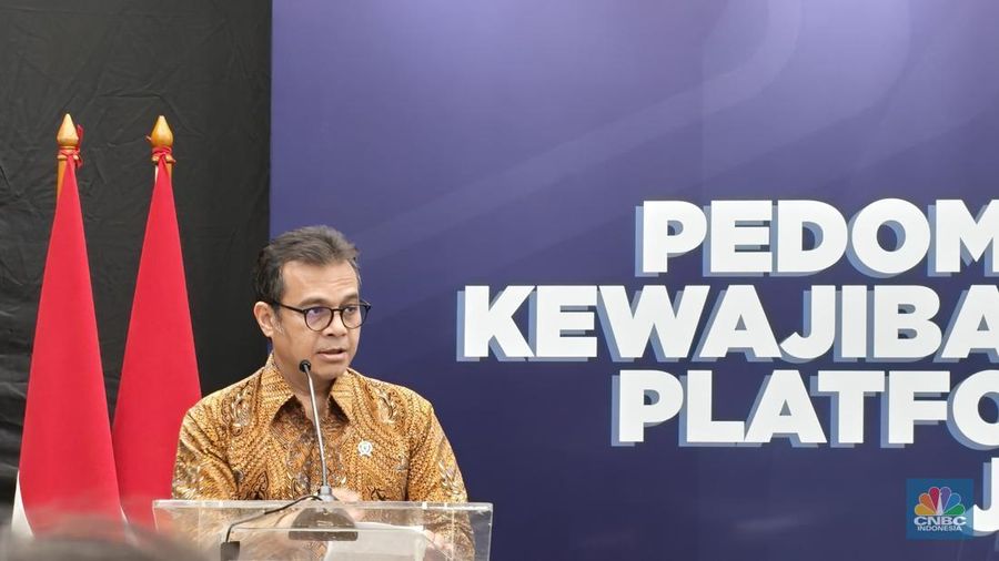 Wakil Menteri Komunikasi dan Digital (Komdigi) Nezar Patria. (CNBC Indonesia/Novina Putri Bestari)