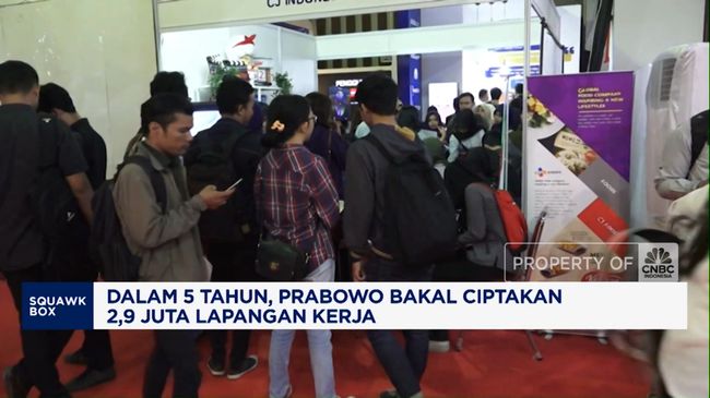 Video: Dalam 5 Tahun, Prabowo Bakal Ciptakan 2,9 Juta Lapangan Kerja