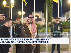 Video: Putra Mahkota Saudi Sambut Zelenskyy, Bahas Gencatan Senjata