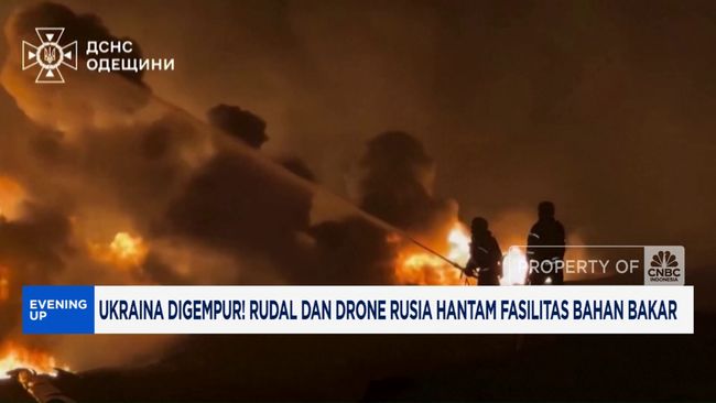 Rusia Hantam Fasilitas Bahan Bakar Dengan Rudal dan Drone