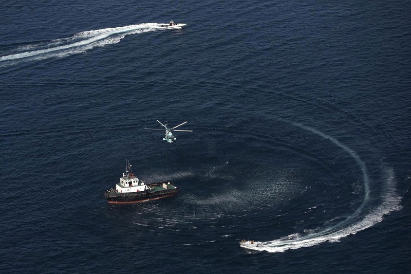 Angkatan Laut Iran, Rusia, dan China menggelar latihan militer gabungan di lepas pantai Iran, Rabu (12/3/2025). (via REUTERS/Iranian Army)