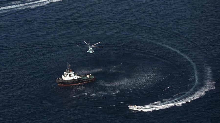 Angkatan Laut Iran, Rusia, dan China menggelar latihan militer gabungan di lepas pantai Iran, Rabu (12/3/2025). (via REUTERS/Iranian Army)