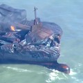 Hangus-Meleleh! Potret Kapal Kargo dan Tanker Pembawa BBM Tabrakan