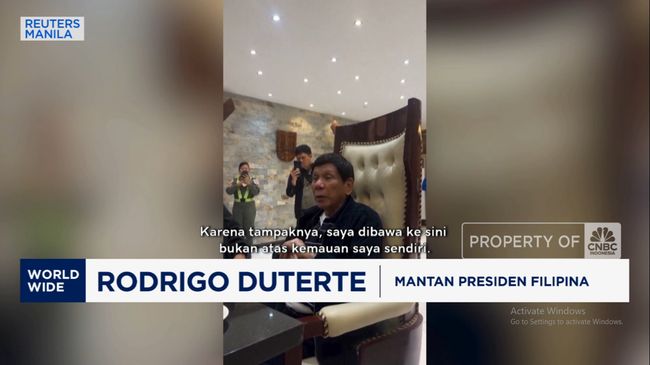 Video: Mantan Presiden Filipina Rodrigo Duterte Dibawa Ke ICC Belanda