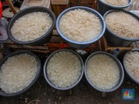 Penjualan Lesu, Stok Kolang-Kaling Pasar Induk Kramat Jati Berlimpah