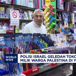 Video: Polisi Israel Geledah Toko Buku Terkemuka di Yerusalem