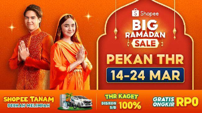 El Rumi dan Syifa Hadju Ramaikan Pekan THR Shopee Big Ramadan Sale