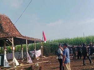 Rumah Joglo Juang Milik Petani Pundenrejo Pati Dirusak Sekelompok OTK