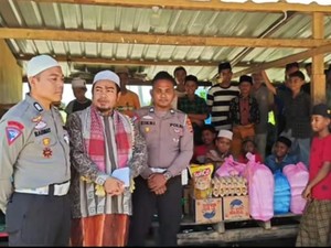 Kepedulian Aipda Rahmad Bina Anak Yatim Piatu hingga Bantu Lansia di Bireuen