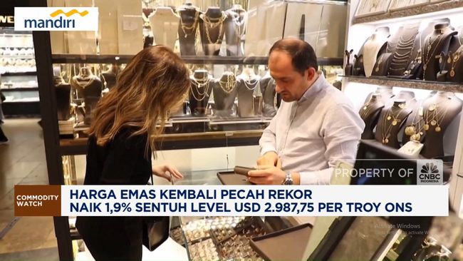 Video: Harga Emas Pecah Rekor Lagi! Sentuh USD 2.987,75 per Troy Ons