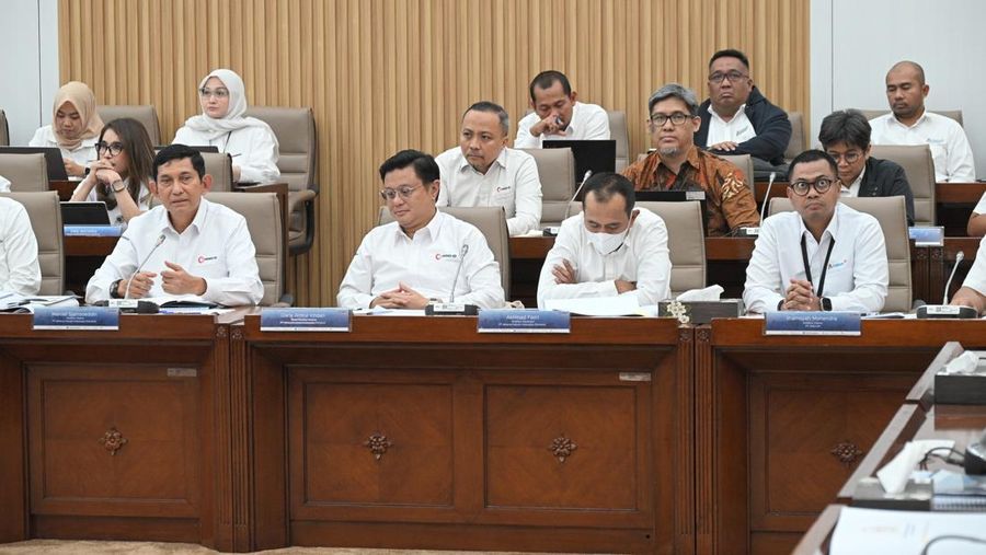 MIND ID dan Inalum dalam RDP bersama Komisi VI DPR, Kamis (13/3/2025). (Dok. Inalum)