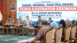 Audiensi dengan Para Ilustrator, Ibas: Terus Berkarya, Saling Menguatkan
