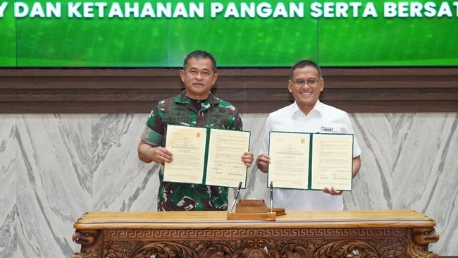 Pupuk Indonesia Kolaborasi Dengan TNI AD-PTPN Optimalisasi Lahan Tidur