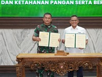 Pupuk Indonesia Kolaborasi Dengan TNI AD-PTPN Optimalisasi Lahan Tidur