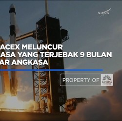 Video: SpaceX Jemput 2 Astronot Yang Terjebak 9 Bulan di Luar Angkasa