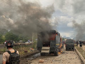 Ricuh Acara Syukuran Bupati dan Wabup Jayawijaya, 6 Orang Terluka
