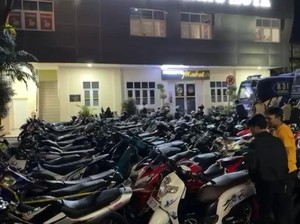 Berantas Balap Liar di Kota Malang, Ratusan Motor Terjaring Razia