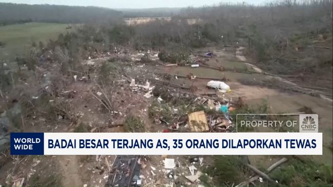 Video: Badai Besar Terjang AS, 35 Orang Dilaporkan Tewas