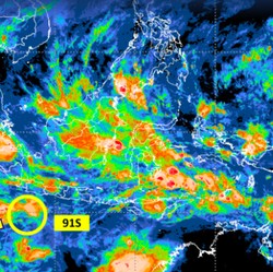 Bibit Siklon Tropis Muncul, BMKG: Jakarta-Jawa Barat Siaga Hujan Lebat