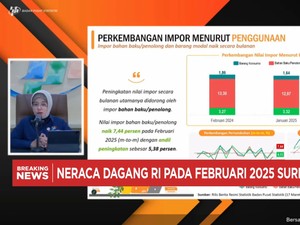 Video: BPS: Neraca Dagang RI Februari 2025 Surplus USD 3,12 Miliar