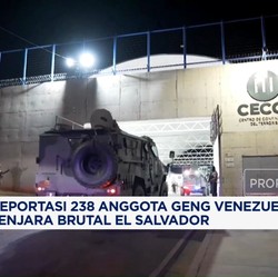 Video: AS Deportasi 238 Anggota Geng Venezuela ke Penjara El Salvador