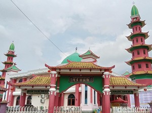 Masjid Cheng Ho Palembang Wujud Akulturasi 3 Budaya di Bumi Sriwijaya