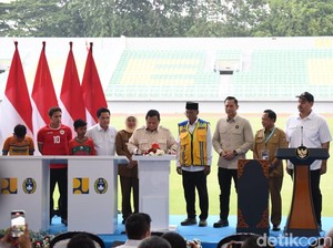 Prabowo Resmikan 17 Stadion Standar FIFA: Indonesia Harus Masuk Piala Dunia