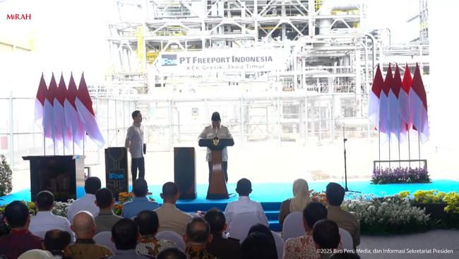 Sah! Prabowo Resmikan Pabrik Penghasil 50 Ton Emas Senilai Rp10 T