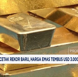 Video: Terus Cetak Rekor Baru, Harga Emas Tembus USD3.000 Per Troy Ons