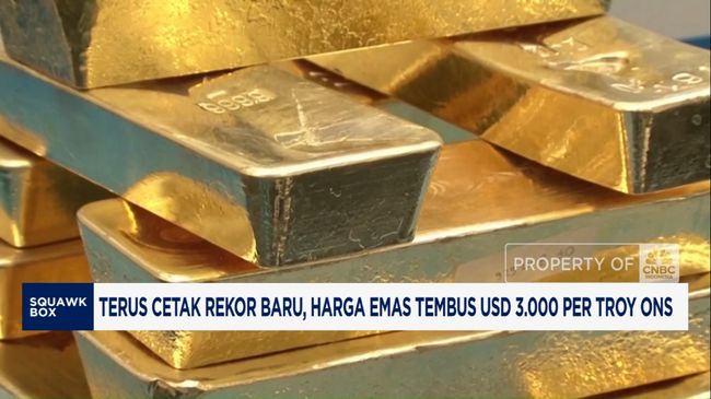 Video: Terus Cetak Rekor Baru, Harga Emas Tembus USD3.000 Per Troy Ons