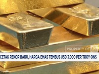 Video: Terus Cetak Rekor Baru, Harga Emas Tembus USD3.000 Per Troy Ons
