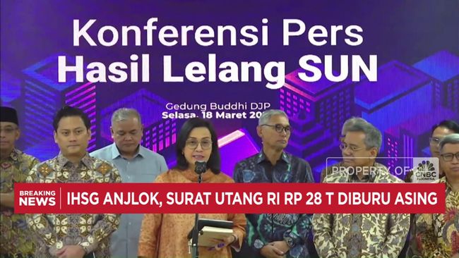 Video: IHSG Anjlok, Surat Utang RI Rp 28 T Diburu Asing