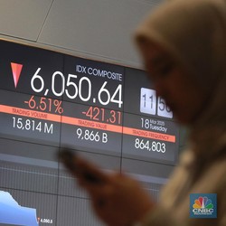 Mencekam, Potret Bursa Efek Indonesia Saat IHSG Ambruk 6,12%