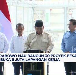 Video: Prabowo Mau Bangun 30 Proyek Besar & Buka 8 Juta Lapangan Kerja