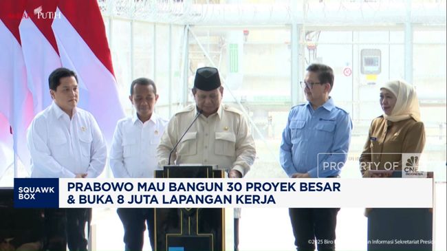 Video: Prabowo Mau Bangun 30 Proyek Besar dan Buka 8 Juta Lapangan Kerja