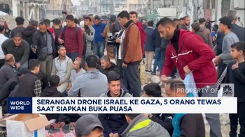 Video: Drone Israel Serang Gaza, 5 Orang Tewas Saat Siapkan Buka Puasa