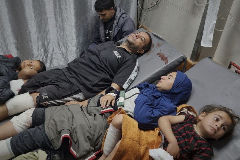 Gaza kembali dilanda serangan udara besar-besaran oleh militer Israel pada Selasa (18/3/2025) pagi. (Tangkapan Layar Video AP)