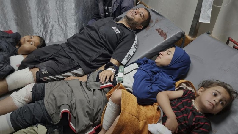 Gaza kembali dilanda serangan udara besar-besaran oleh militer Israel pada Selasa (18/3/2025) pagi. (Tangkapan Layar Video AP)