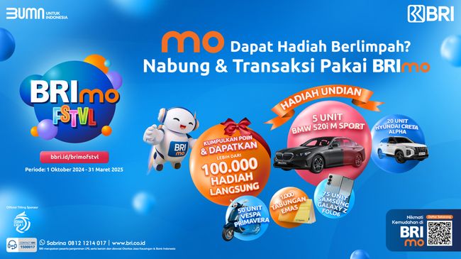 BRImo FSTVL Tebar Hadiah Berlimpah. Simak Cara Mendapatkannya