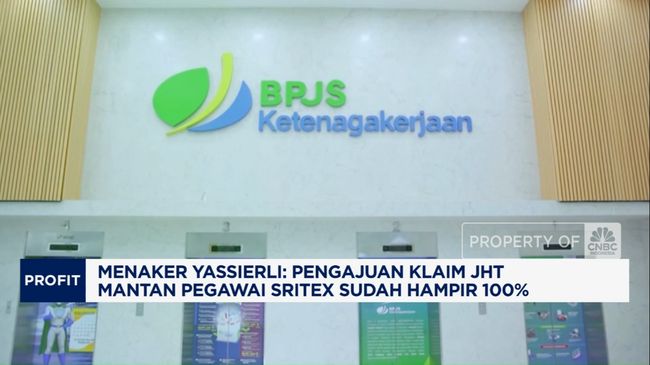 Pengajuan Klaim JHT Mantan Pegawai Sritex Hampir 100%