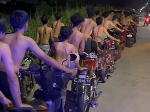 Balap Liar di Gresik Jadi Ajang Judi, 54 Remaja Diamankan