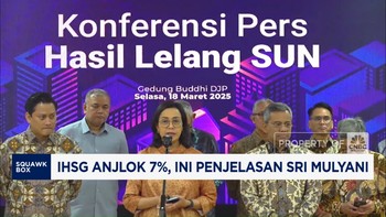 Video: Sri Mulyani Pamer SUN Laku Keras Saat IHSG Jeblok
