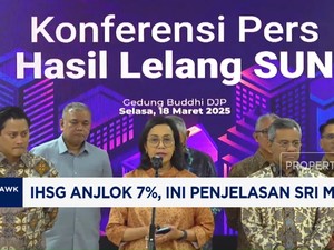 Video: Sri Mulyani Pamer SUN Laku Keras Saat IHSG Jeblok