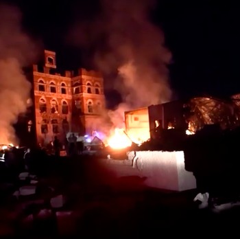 Trump Menggila, Detik-Detik Houthi Yaman Dibombardir Serangan Udara AS