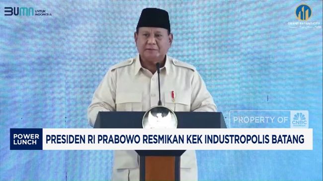 Presiden Prabowo Resmikan KEK Industropolis Batang